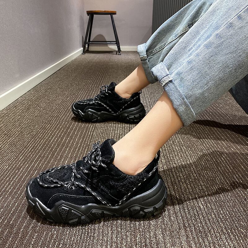 レッドブラックカジュアル 靴 シューズ レース スニーカー レースアップ フェイクシューズ10676675515