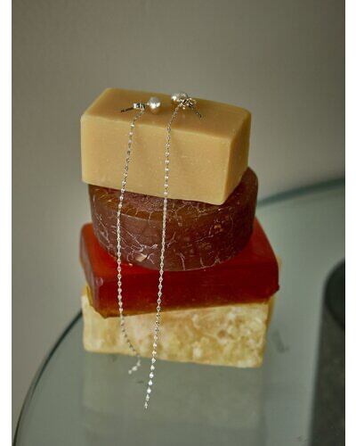 【CHIGNON】[0055-340SH] プチエッグ&チェーン2WAYピアス