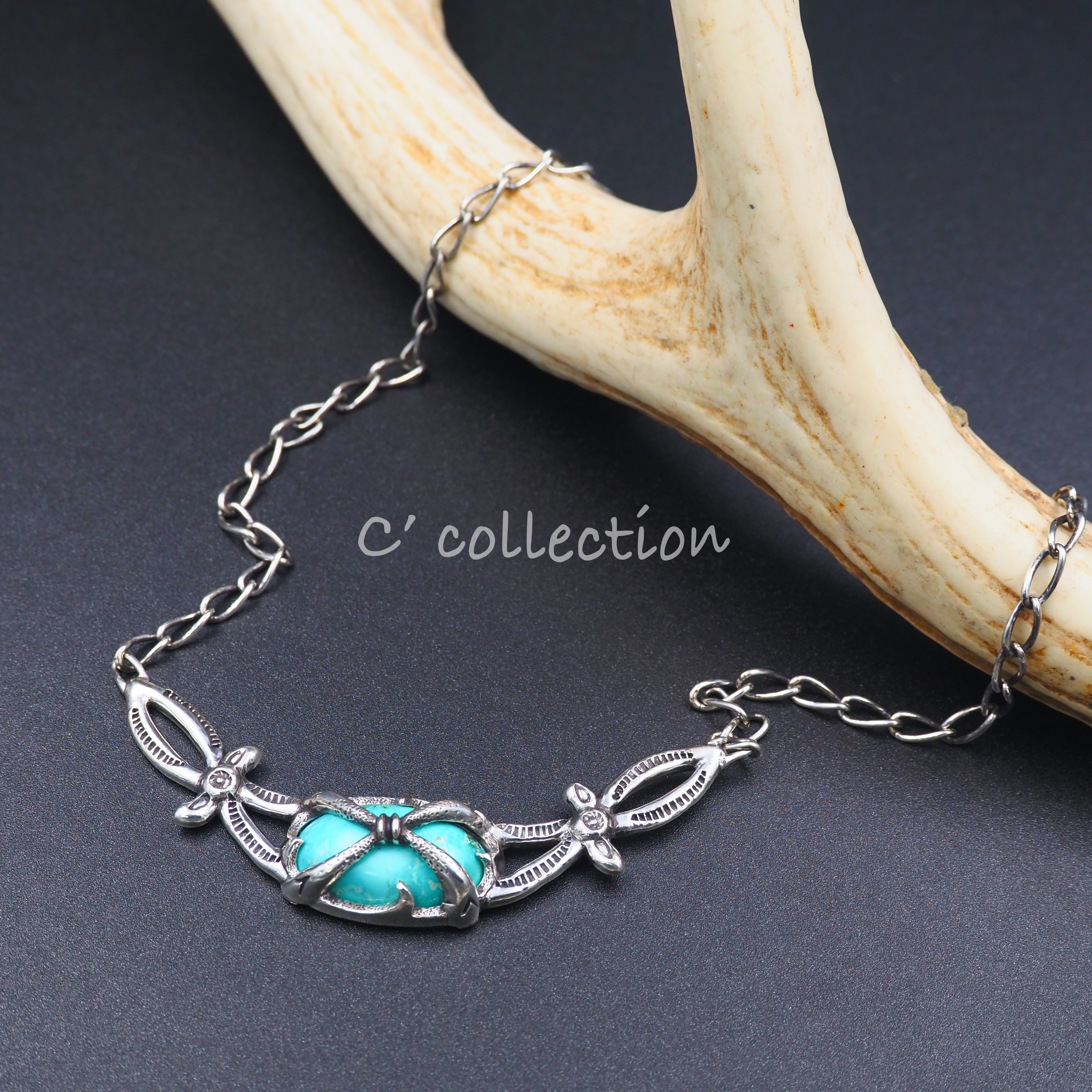 CNK-92 Turquoise Silver Necklace ターコイズ シルバーネックレス