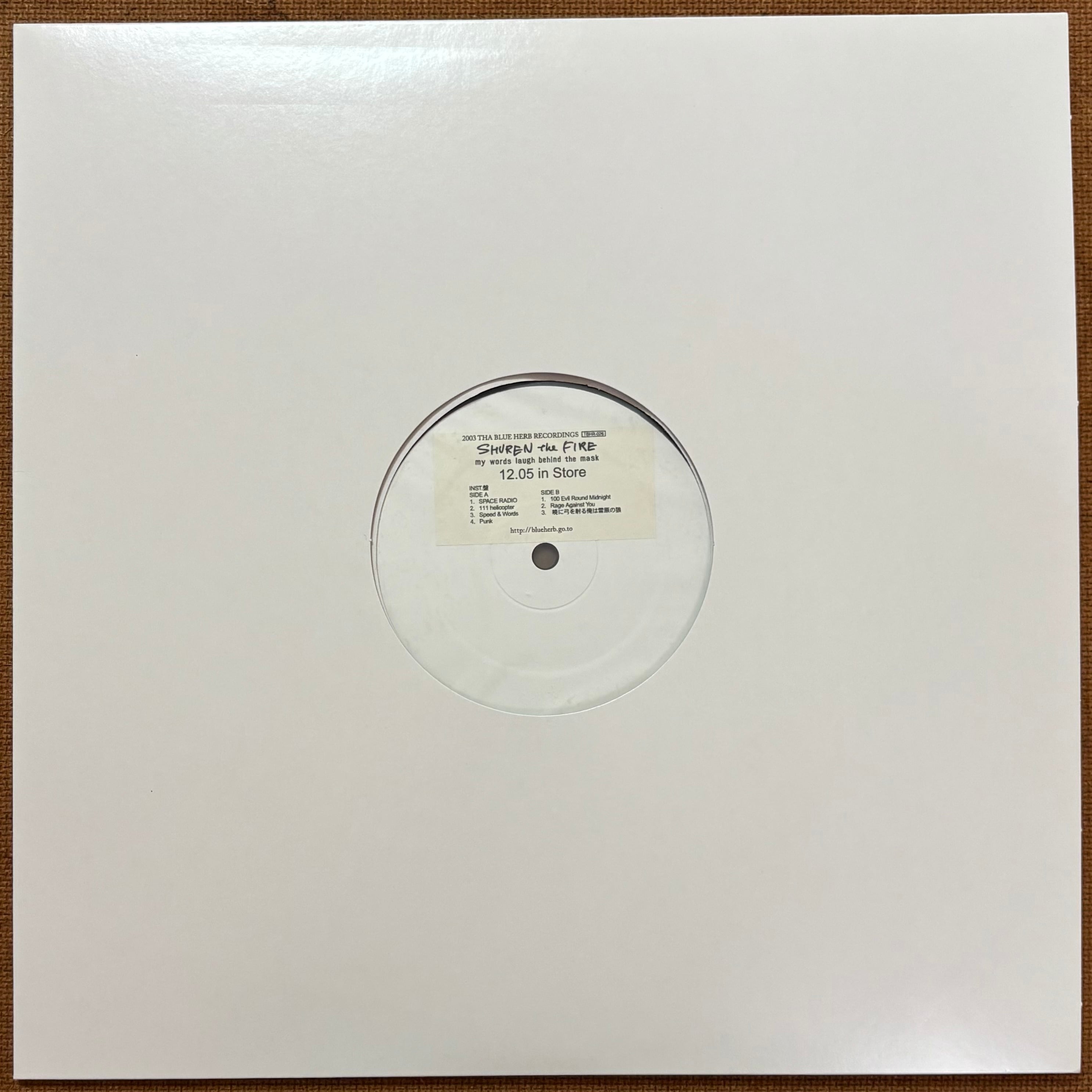 MY WORDS LAUGH BEHIND MASK SHUREN レコード