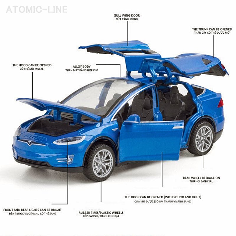 1/32 海外製 LEDライト付 ミニカー 4台セット 金属製 トヨタ ランドクルーザー 1/32 ミニカー全4色 ライト点灯