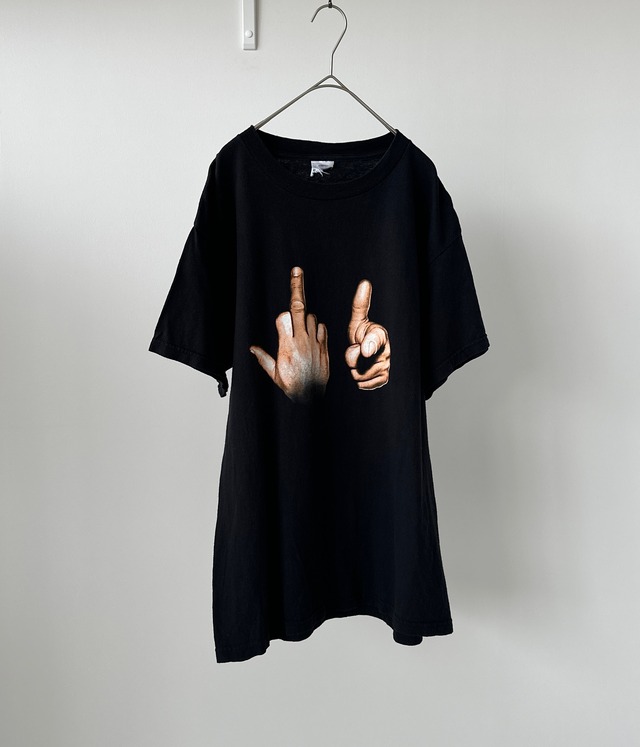 -F**k You Hand Sign Tee- Vintage 90-00s graphic t-shirt