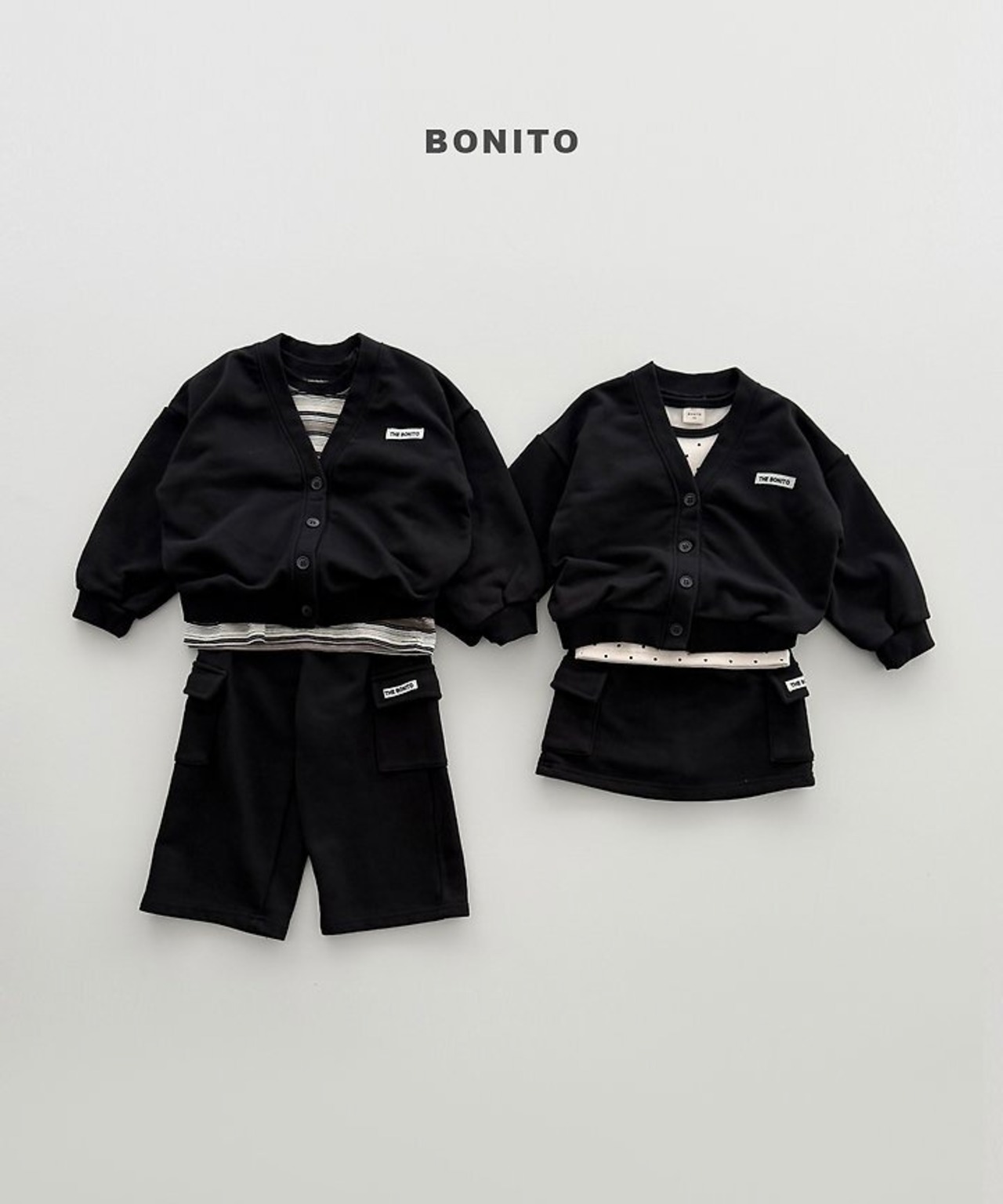 韓国子供服 / BONITO / 26Autumn / コットンVネックカーディガン / 秋服 *12M~JM *
