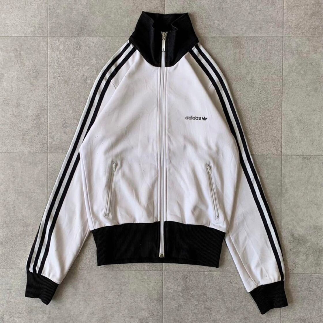 アディダス adidas トラックジャケット 90s ジャージ 白 ホワイト | Pay ID 