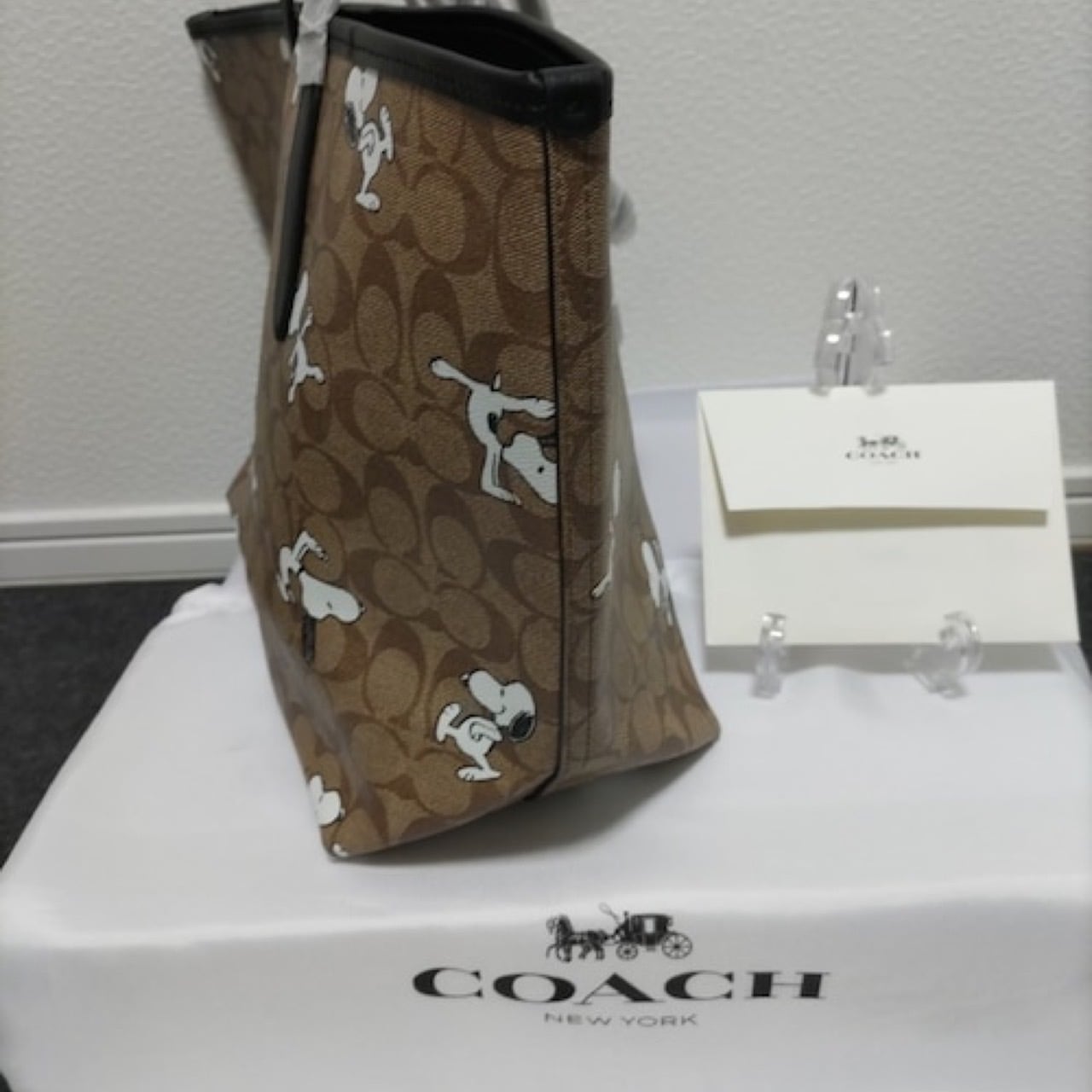 新品未使用コーチ coach×Peanuts 限定コラボ　キャンバスバッグ