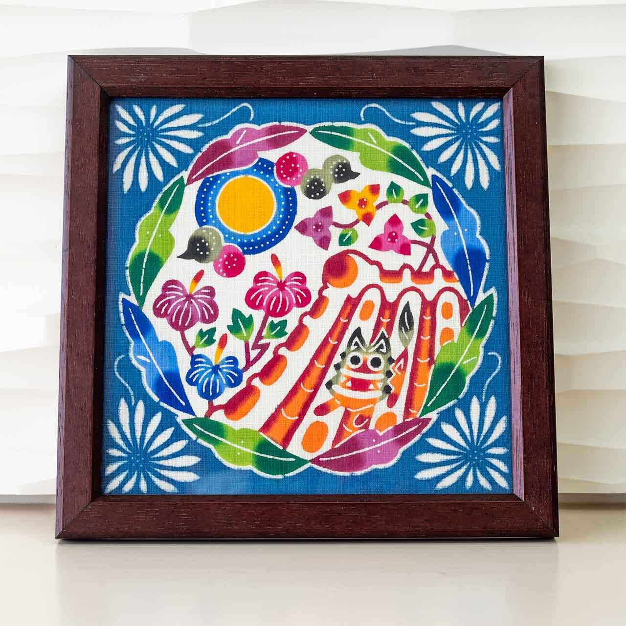 李方子様作品　七宝焼き　額 李方子様作品 七宝焼き 額