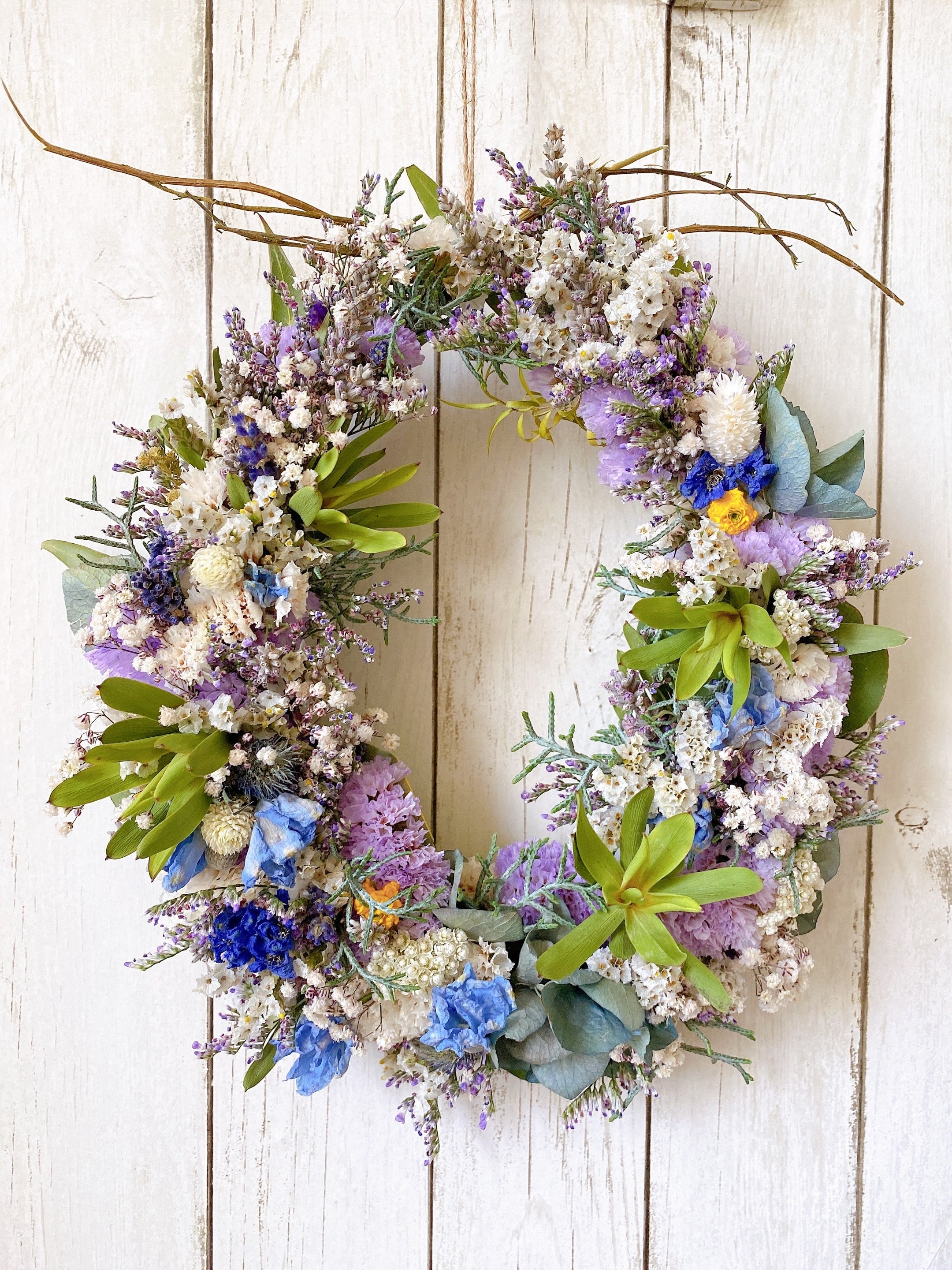 ハーブが香るサマーリース＊ドライフラワーリース