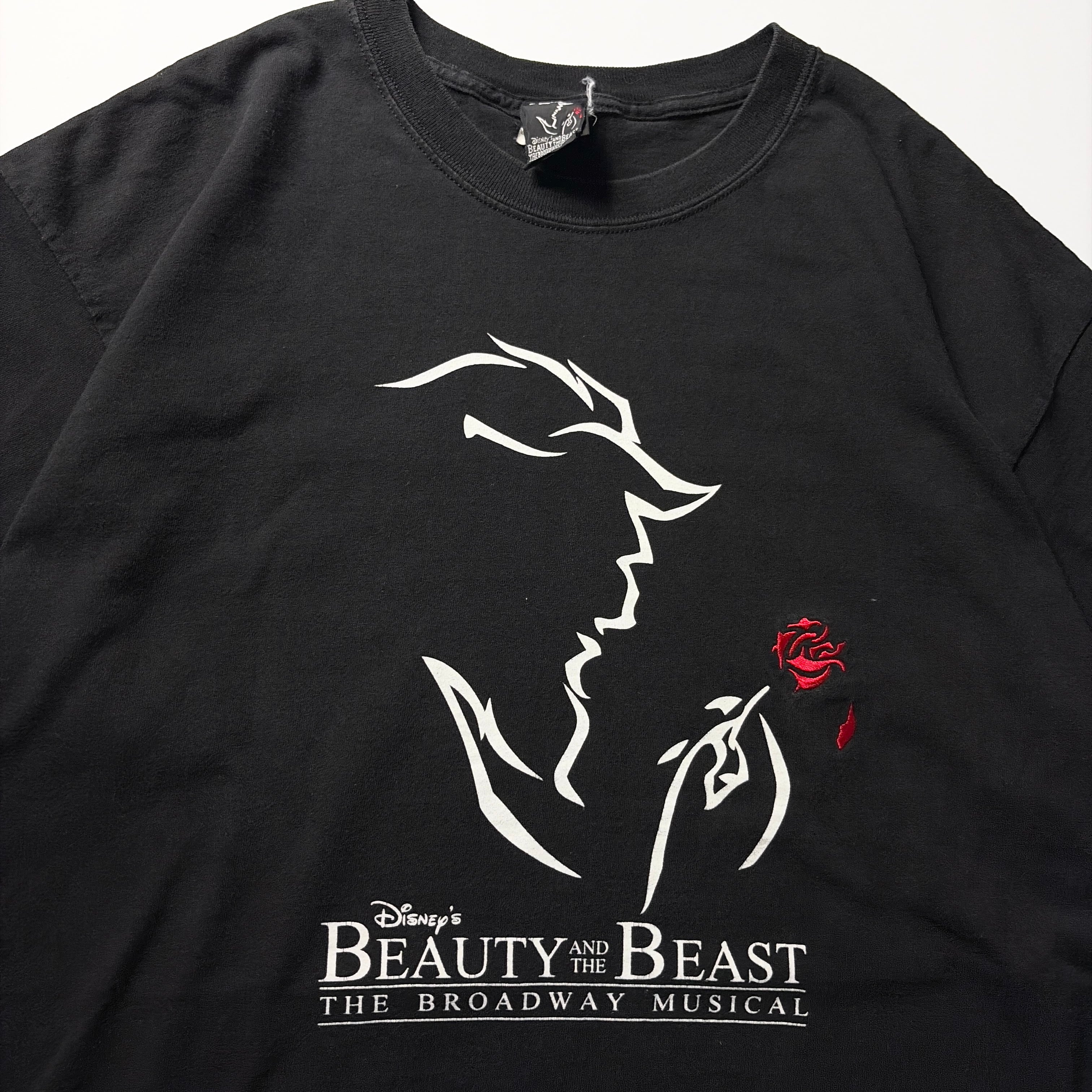 00s Disney Beauty and the Beast Broadway Musical Promo Graphic T-Shirt