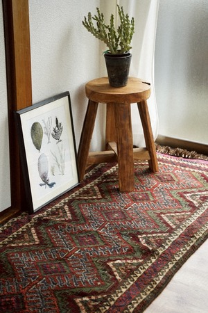 2199-Vintage Kurdish rug