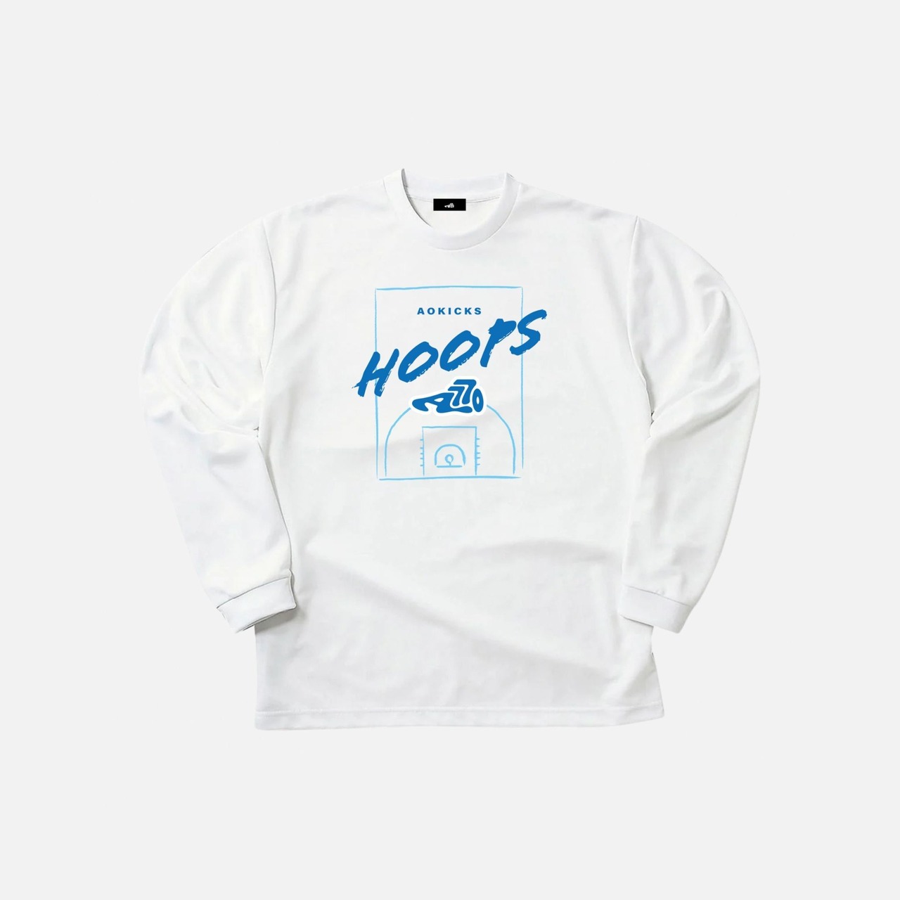 Kicks Logo Long Tee - white