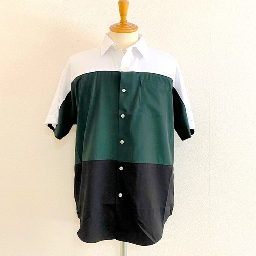 【再入荷！サイズ２のみ】Bamboo Dolman Sleeve Switch Shirts　Mix A(White*Khaki*Black)
