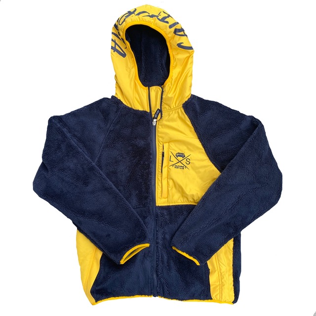 SURF BUS Fleece Jacket 【Navy × Yellow】