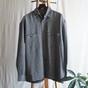 フランス ボーダー柄シャツ 80-90's France [C2950]