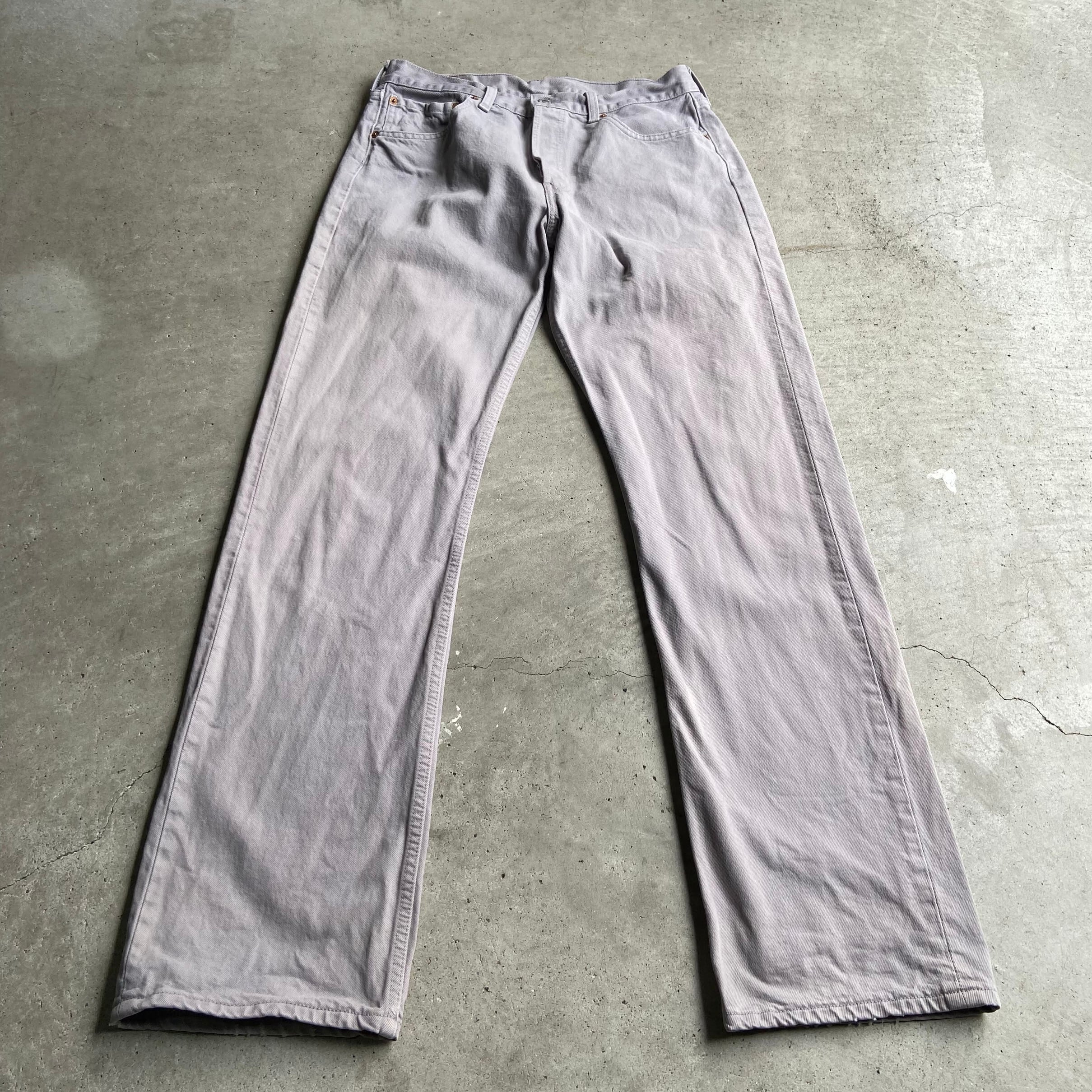 00年代 ユーロ ヨーロッパ企画 Levi S リーバイス 501 ストレート カラーデニムパンツ ジーンズ メンズｗ33 古着 00s ヴィンテージ ビンテージ グレー デニムパンツ Ha10 Cave 古着屋 公式 古着通販サイト