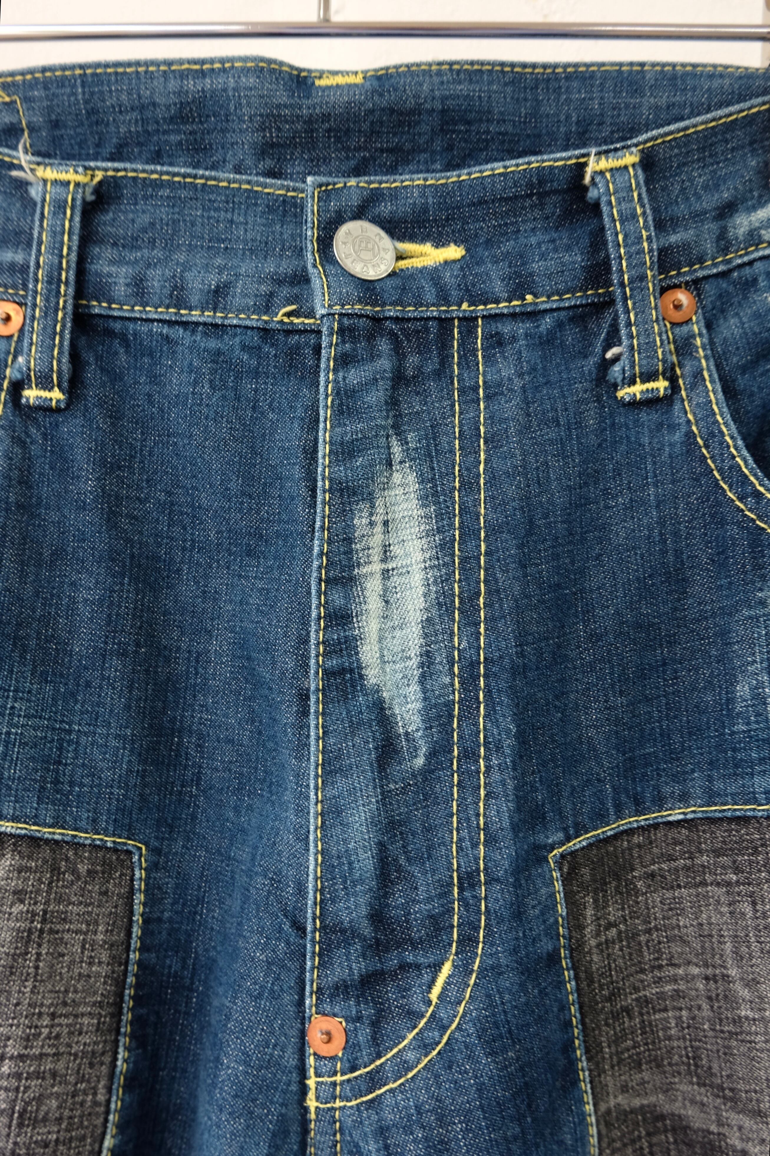YEN JEANS by MICHIKO KOSHINO switching design denim pants | gamustore
