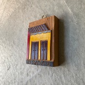 ボルジェス木版 黄色い家 BACARO BORGES