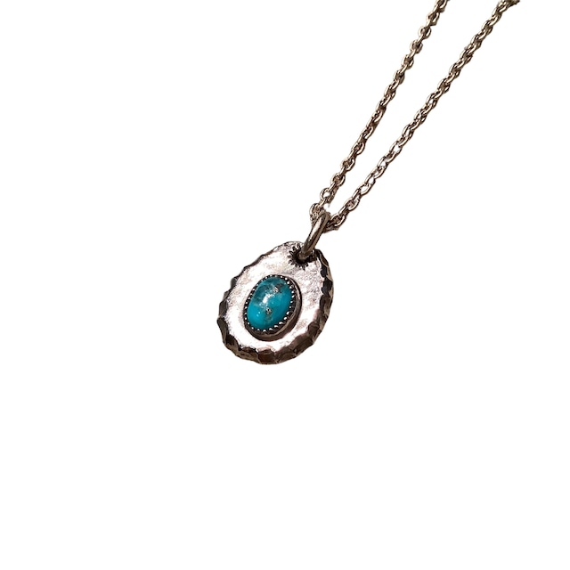 WHEELWORKS ホイールワークス  CloudMountainTurquoise MedicineWheel Feather Pendant  クラウドマウンテン ターコイズ メディスンホイール フェザーペンダント インディアンジュエリー