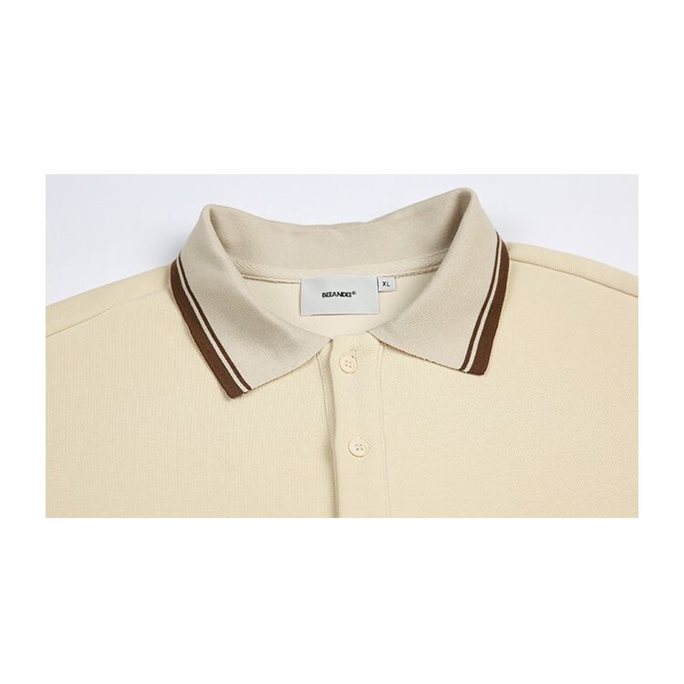 ★RETRO LAPEL CASUAL POLO SHIRT　　　A0628