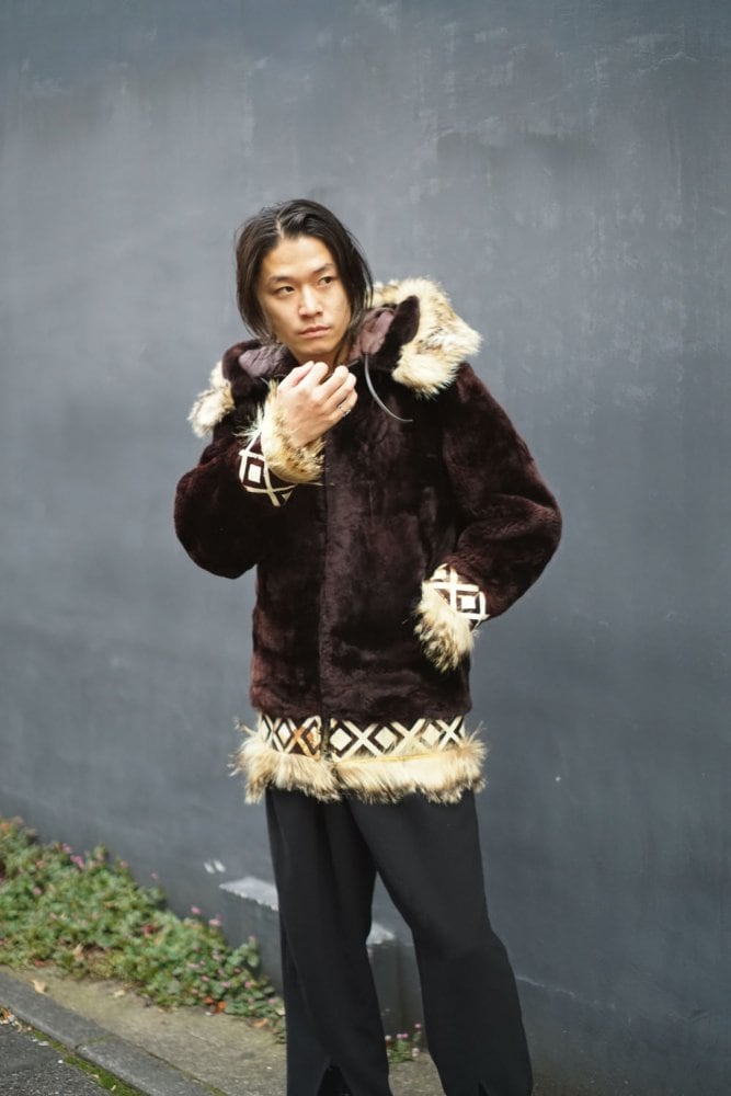 PELLICULE ペリキュールfront gather furcoat PELLICULE front gather