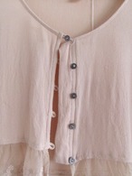 Laced design short blouse | レースショート丈ブラウス