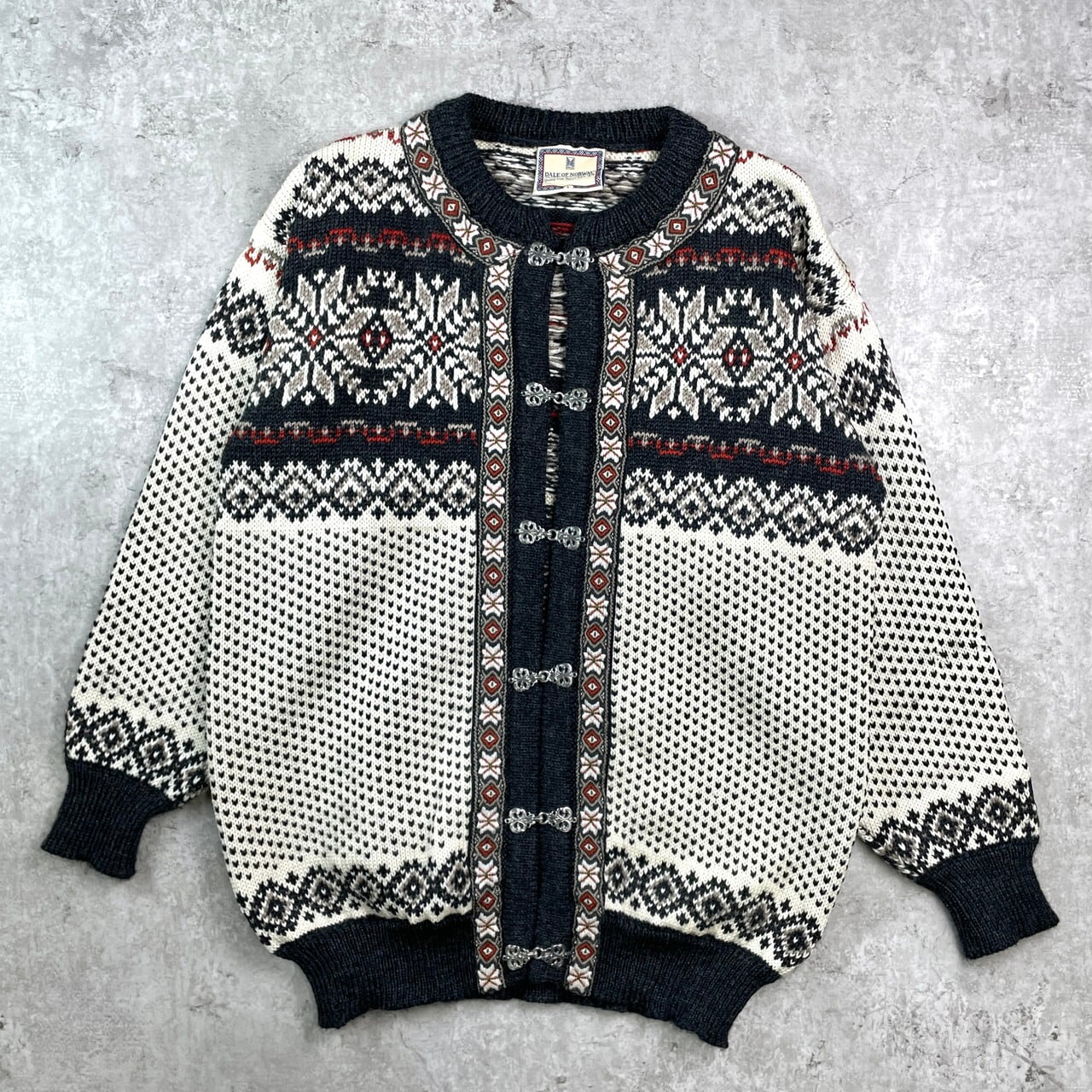 DALE OF NORWAY ノルディック柄 バーズアイ チロル ウールニット