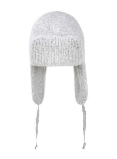☆韓国の人気☆【ZEROPLANET】☆Angora Ribbon Knit Beani.e☆ ☆RIIZE ウォンビン & ショウタロウ 着用!!【ENGBROX】snowy