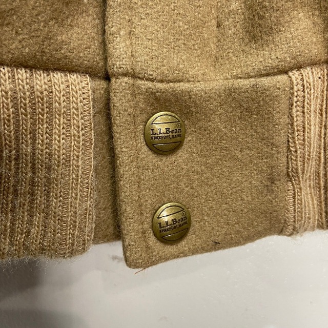 80s USA製 L.L.Bean ウールジャケット ベージュ XL