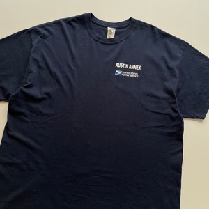 -USED- UNITED STATES POSTAL SERVICE AUSTIN ANNEX T-SHIRTS -NAVY- [XXL]