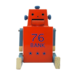 Robot savings bank（orange）