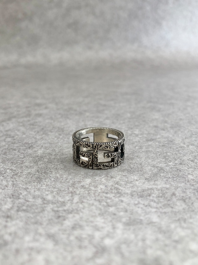 GUCCI グッチ 指輪 シルバー Gロゴ 15号 vintage ヴィンテージ オールド cat5ma