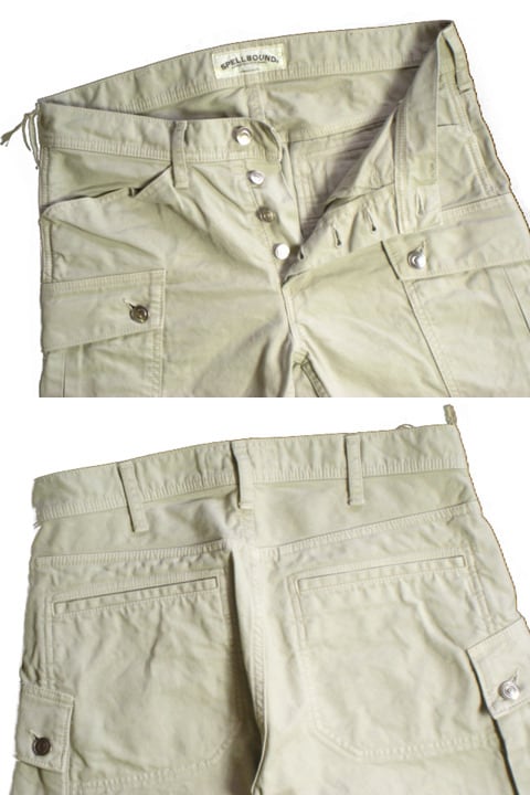 SPELL BOUND【スペルバウンド】 タイトミリタリーパンツ[43-389Z]ベージュ(33-3)　30