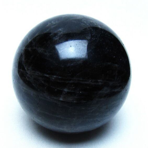 モリオン 黒水晶 丸玉 68mm 一点物 151-9487