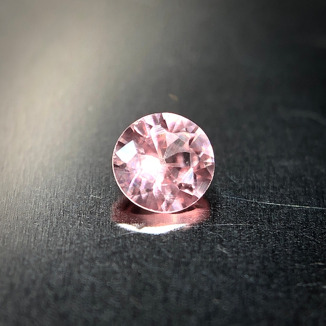 繊細にきらめく睡蓮色 0.10ct 天然 パパラチアサファイア DGLソーティング付属