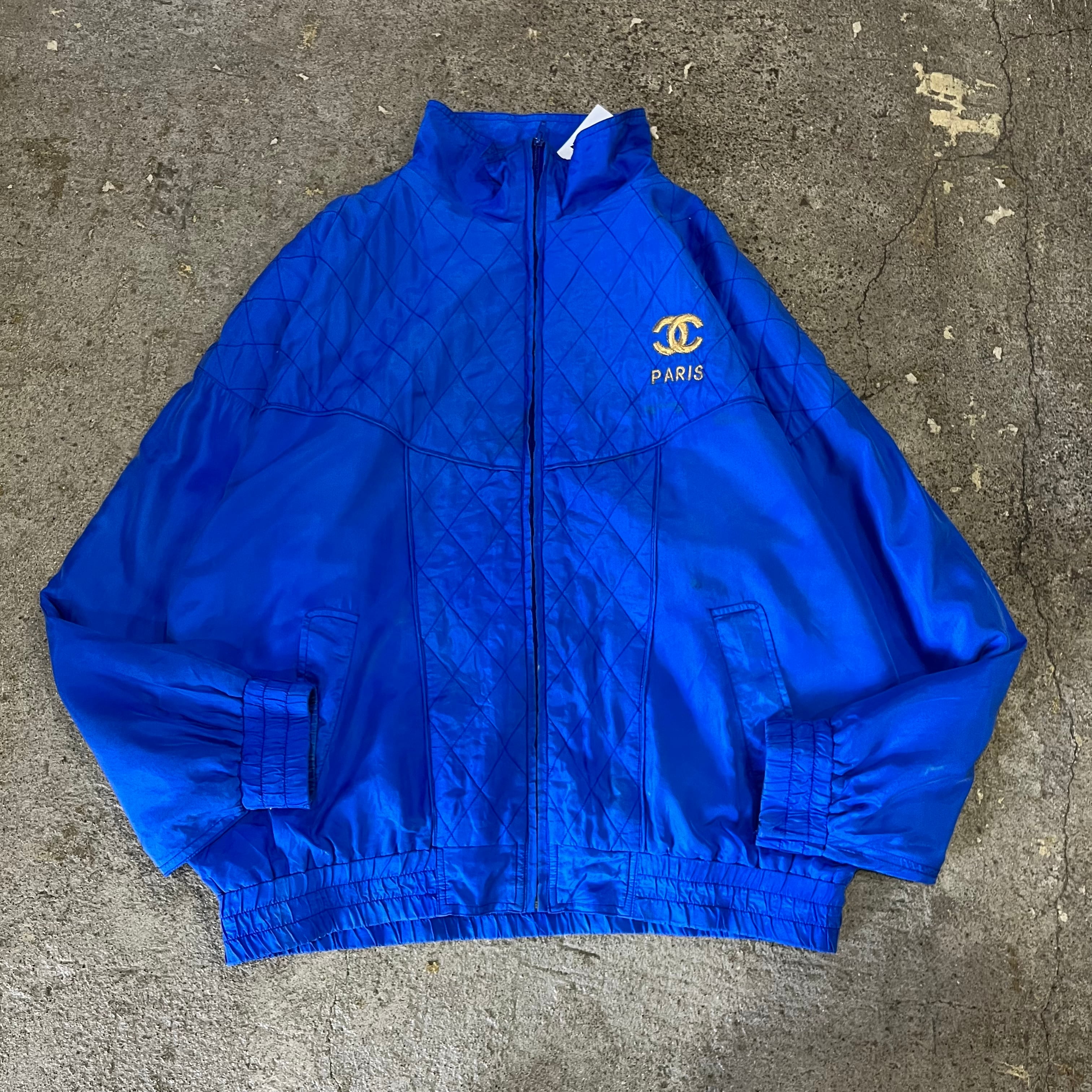 90s CHANEL bootleg zip up blouson | What