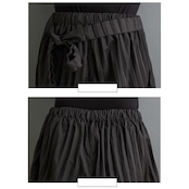 プリーツ加工 ベルト付き ワイドパンツ 00406