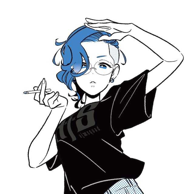 グラフィック Tシャツ ブラック aj squad / T00006-bl