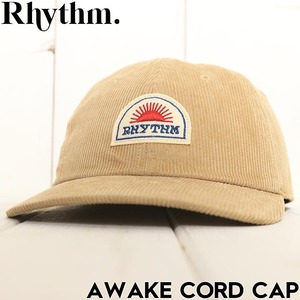 ストラップキャップ コーデュロイ 帽子 Rhythm リズム AWAKE CORD CAP 0724M-HW02 SAND