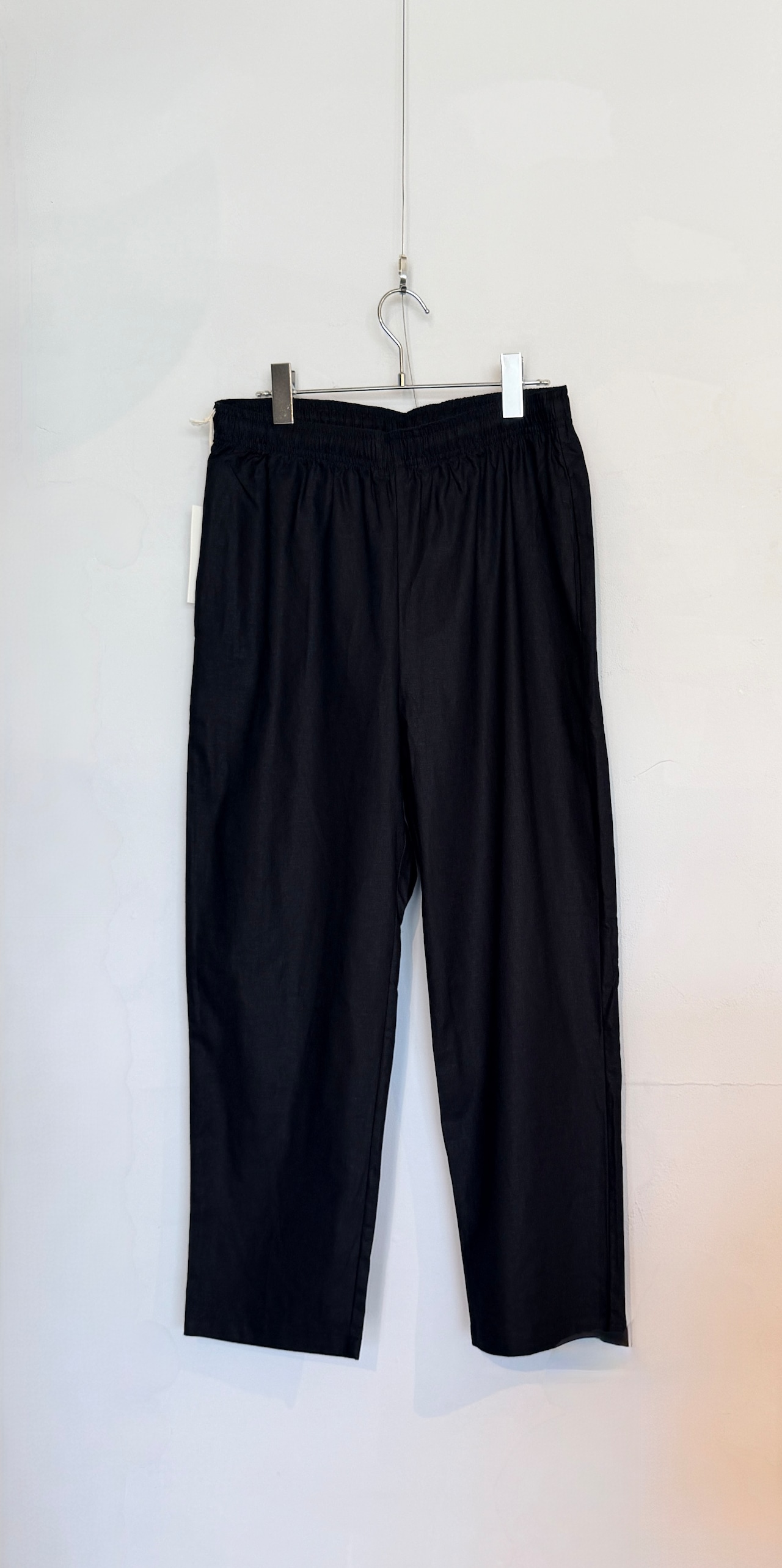 VOIRY ORIGINAL DOCTOR PANTS-C/LINEN COLOR ブラック