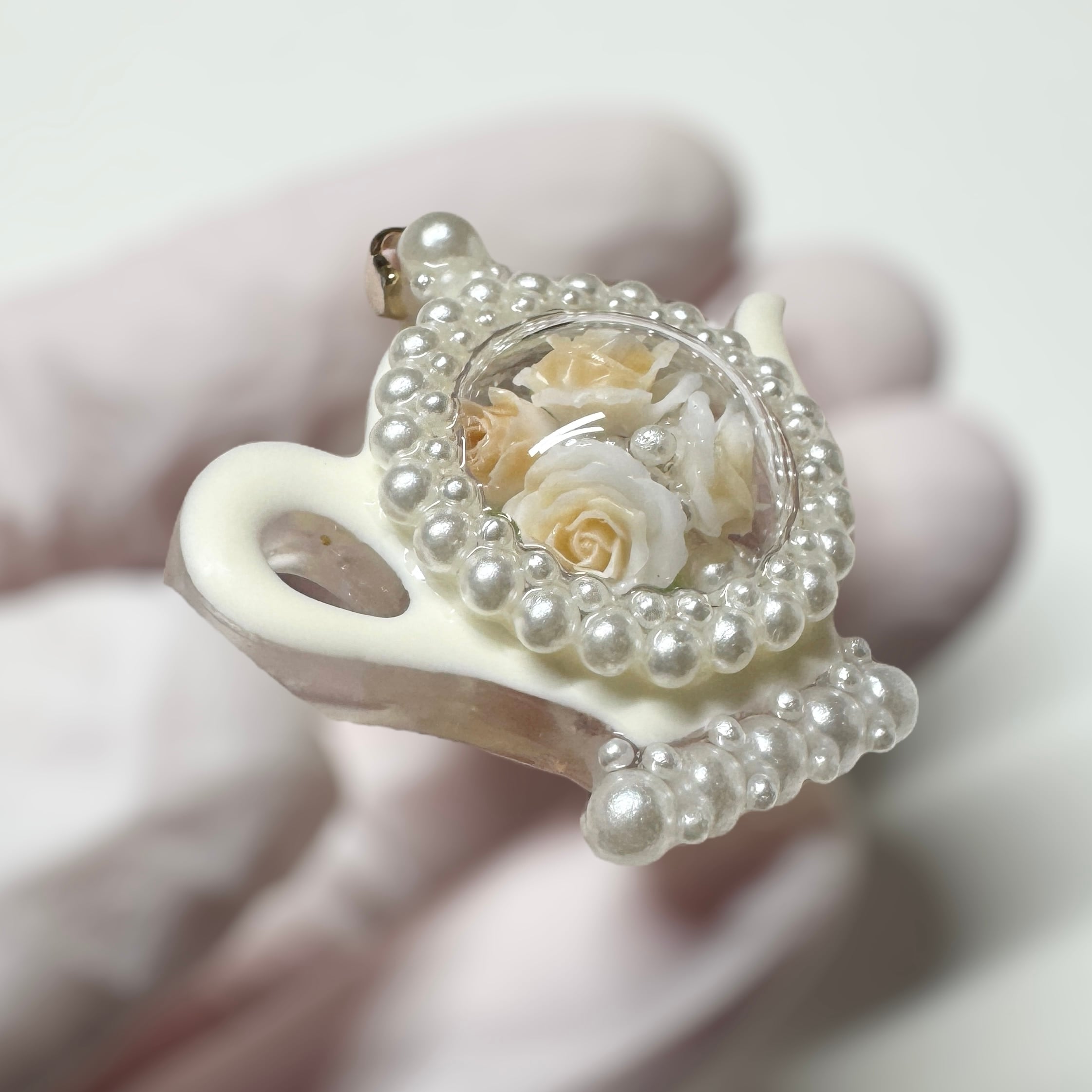 ブーケポットオルゴナイト／クリスタル／オルゴナイト ペンダント