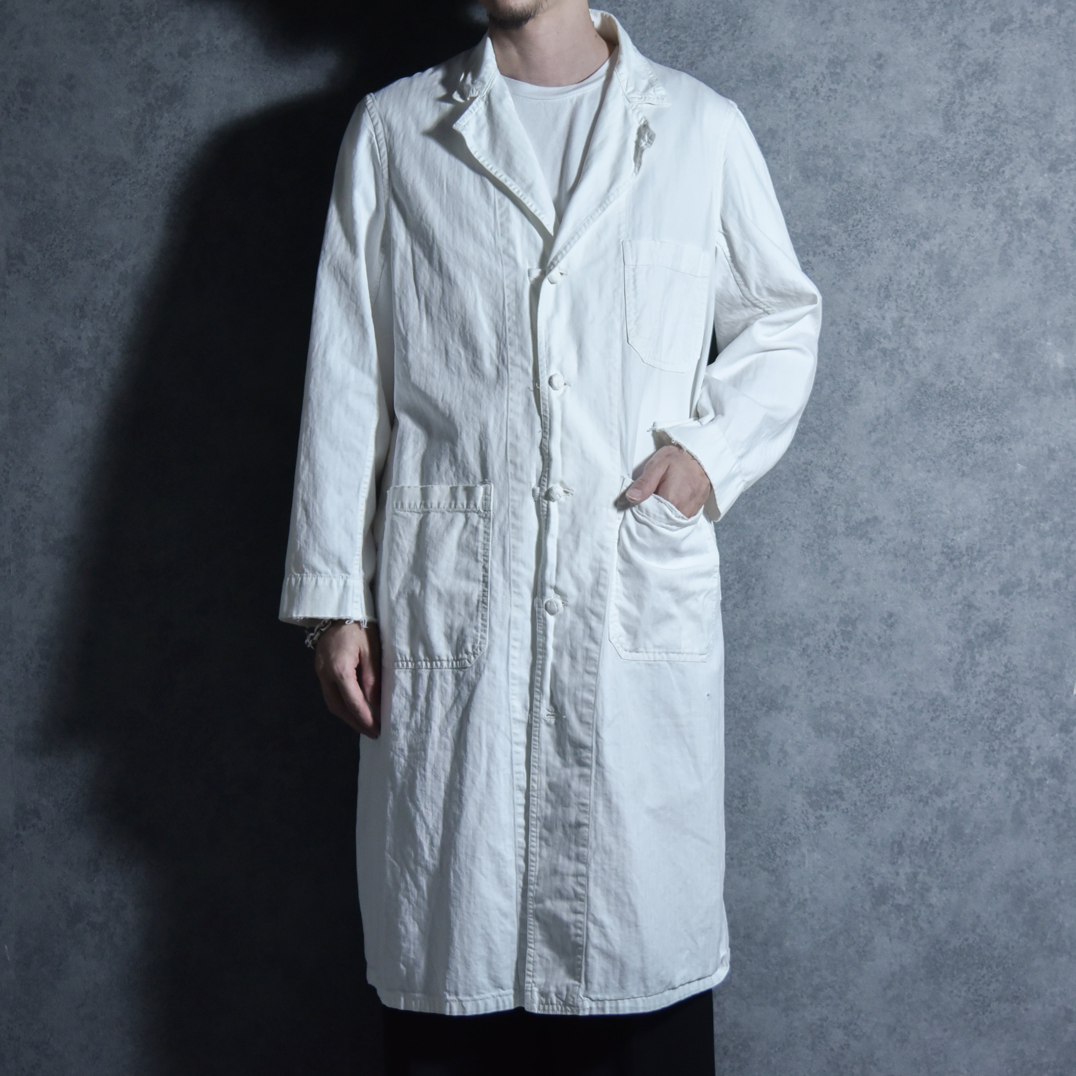 40-50s Swedish Army Leather Coat スウェーデン軍 レザー コート