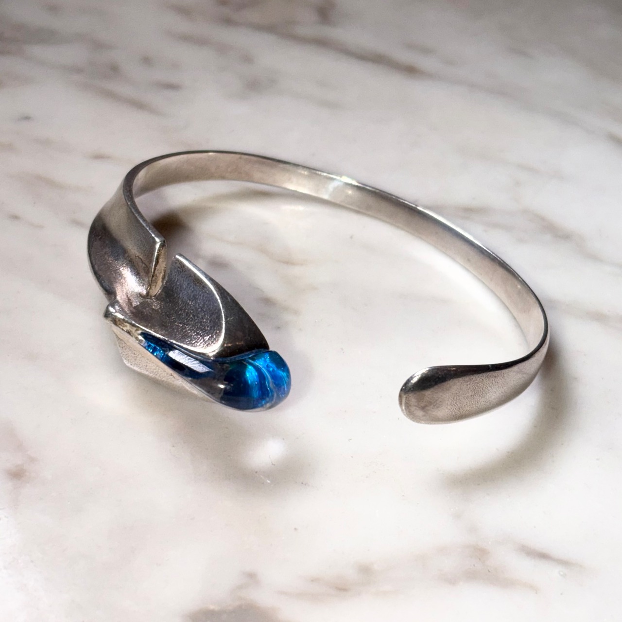 LAPPONIA silver bangle "Salamander"
