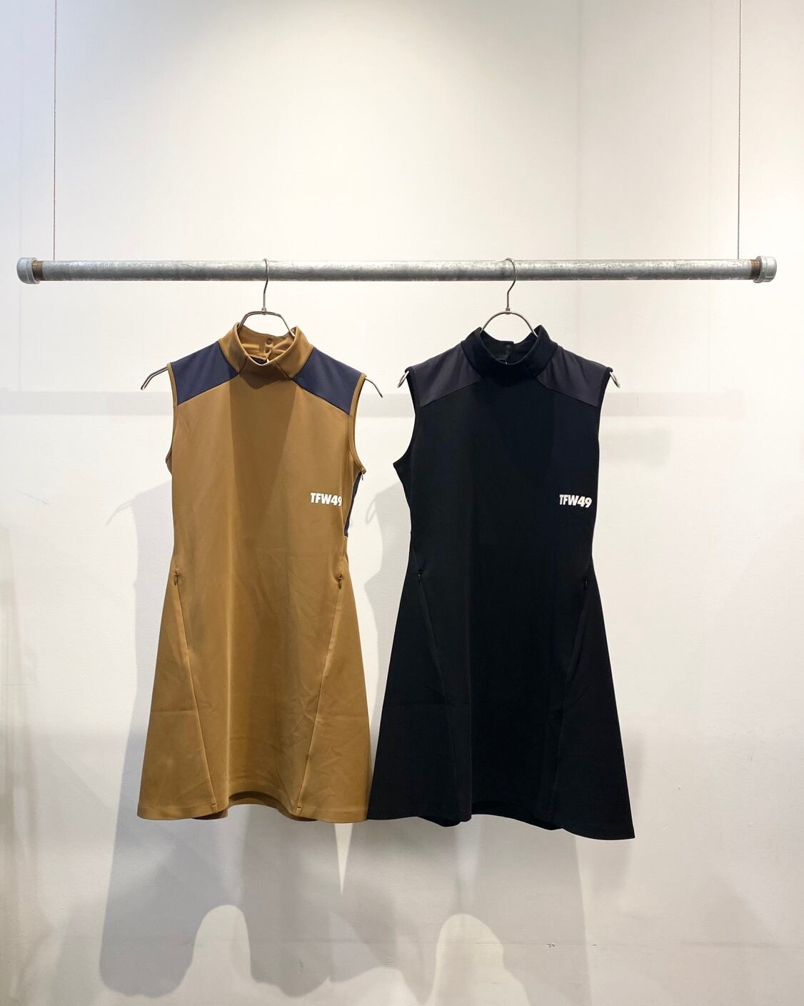 TFW49 ノースリーブ ワンピース モックネック レディース S 日本製 TFW49】《WOMEN'S》SLEEVE LESS MOCKNECK ONE PIECE | Sandy GOLF