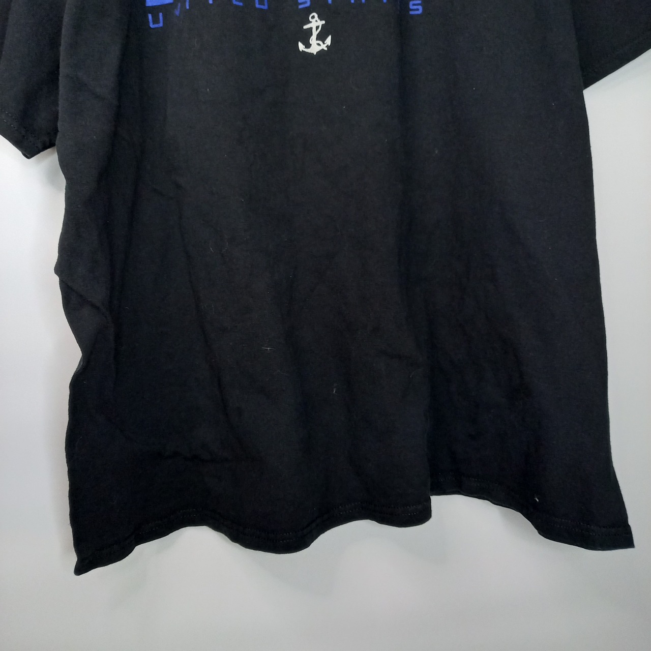 ギルダン　半袖　プリントTシャツ　NAVY　オーバーサイズ　ブラック　XL