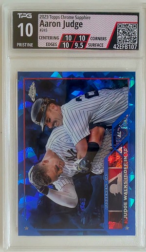 【TPG 10】アーロン・ジャッジ | 2023 Topps Chrome Saphire #245 | Aaron Judge 2023 Topps Chrome Saphire #245 TPG 10