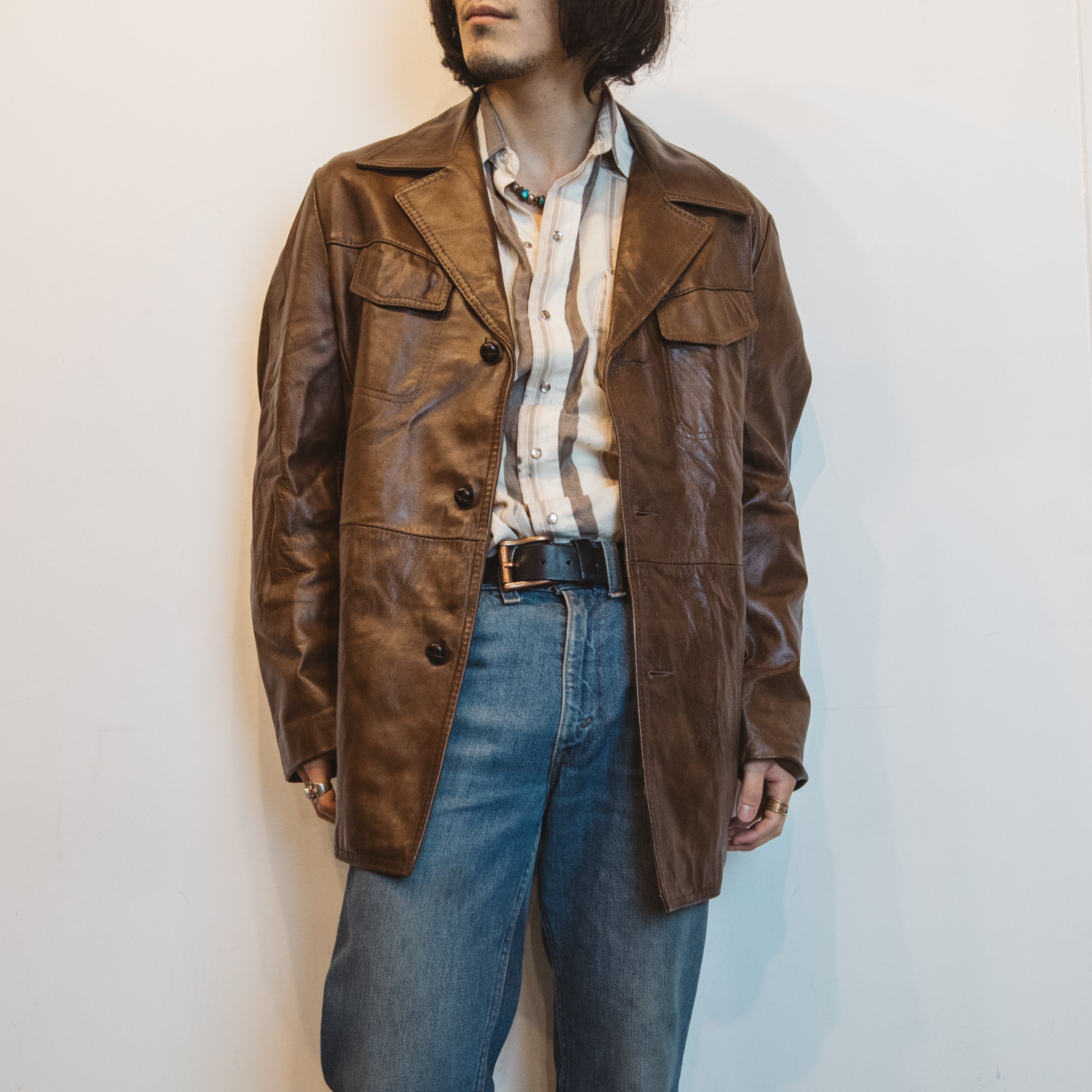 70's Reed Sportswear レザージャケット ブラウン【0205A54】 | 【公式