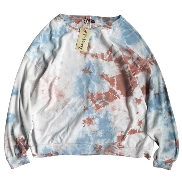 T Party tie-dyed l/s top