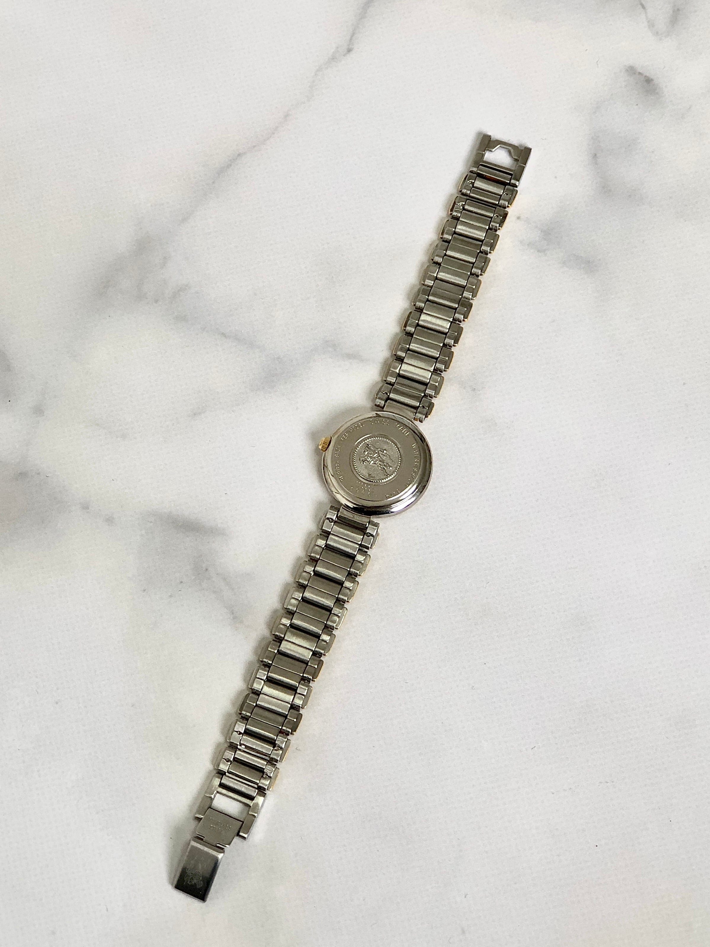 BURBERRY バーバリー チェック クウォーツ 時計 シルバー vintage