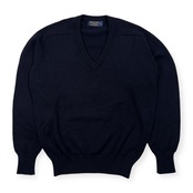 80s 90s BROOKS BROTHERS ブルックスブラザーズ コットンニット セーター サイズ 40 /ネイビー/Vネック/ビンテージ