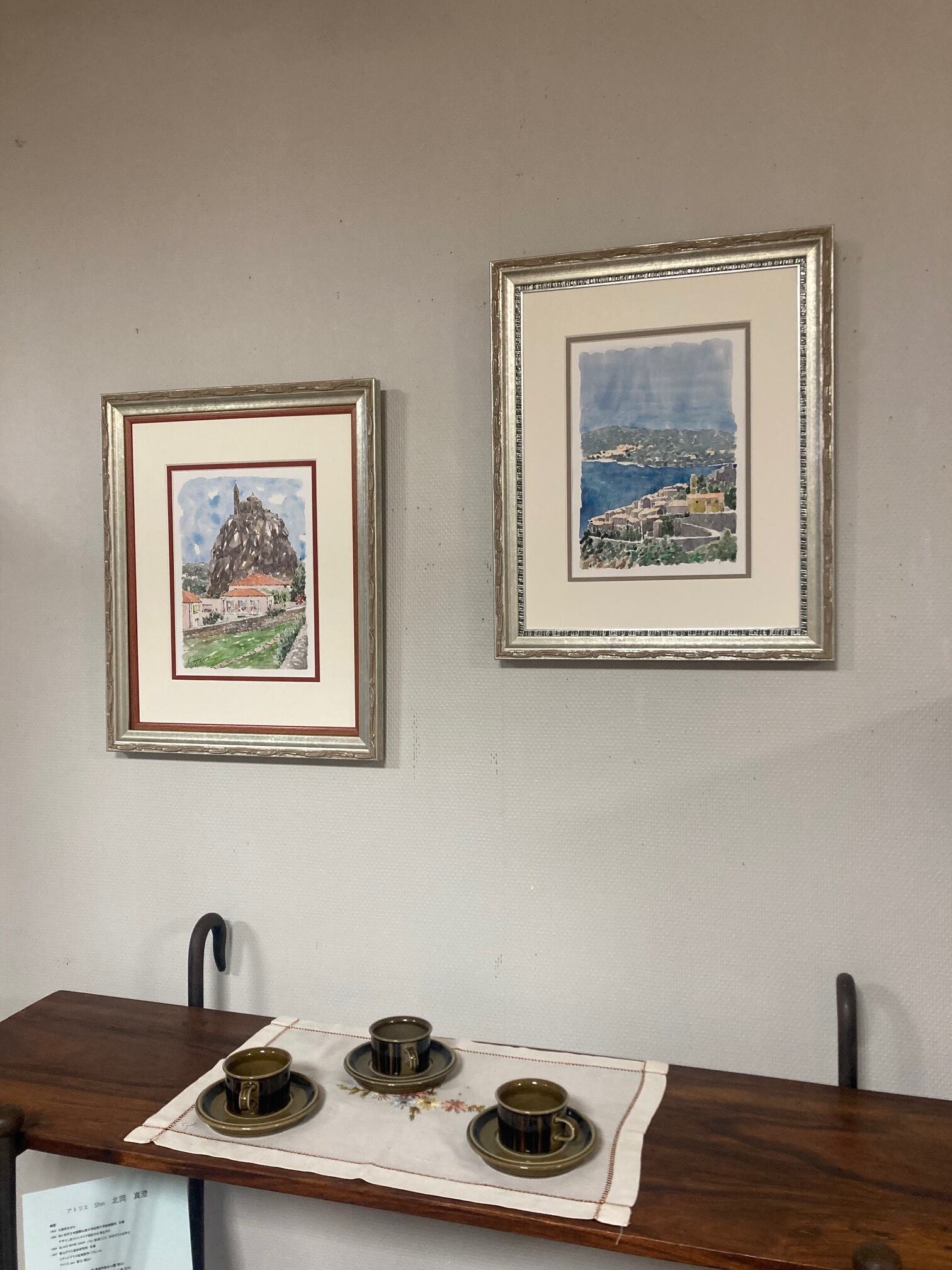 小林 大彦「エズ」水彩画 大島画廊オリジナル額装 | 大島画廊の
