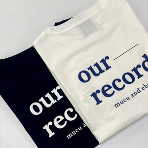 [mucu&ebony] our record Tシャツ（全3色）